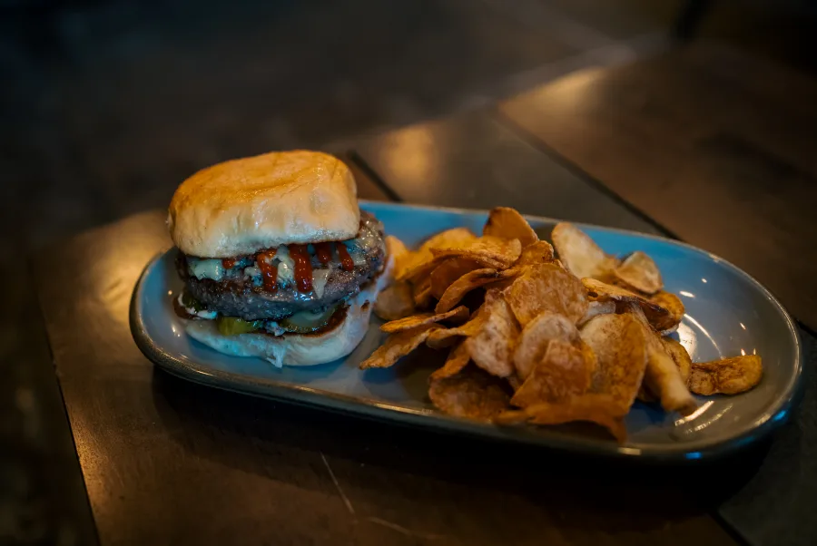 Signature Burger at Barnett’s